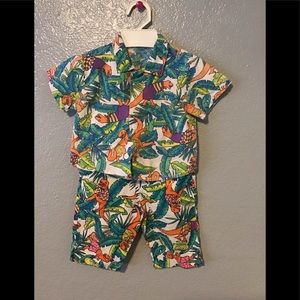 Vintage OP Short & Shirt Set